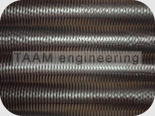 stainless steel tubes spirally finned with stainless steel fins
